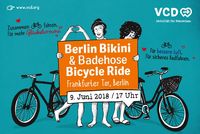 VCD Grafik zum Berlin Bikini und Badehose BicycleRide