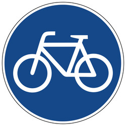Verkehrszeichen Radweg