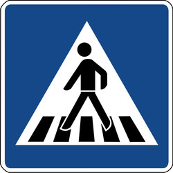 Verkehrszeichen Zebrastreifen